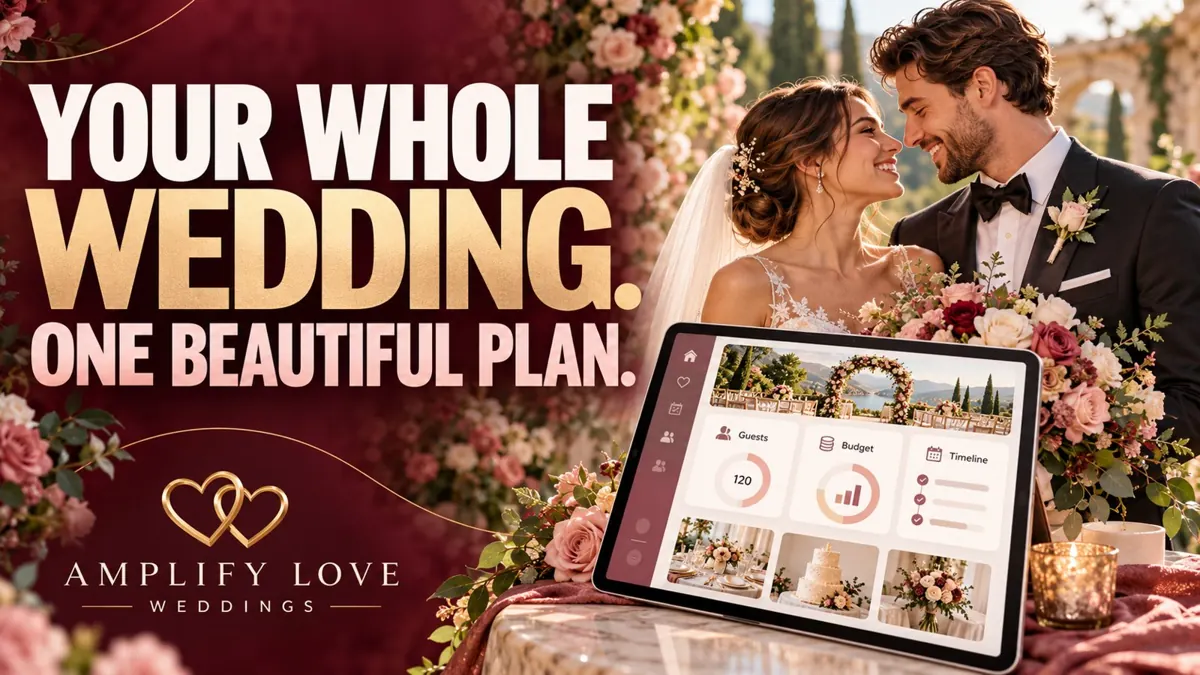 Amplify Love Weddings — Your whole wedding. One beautiful plan.